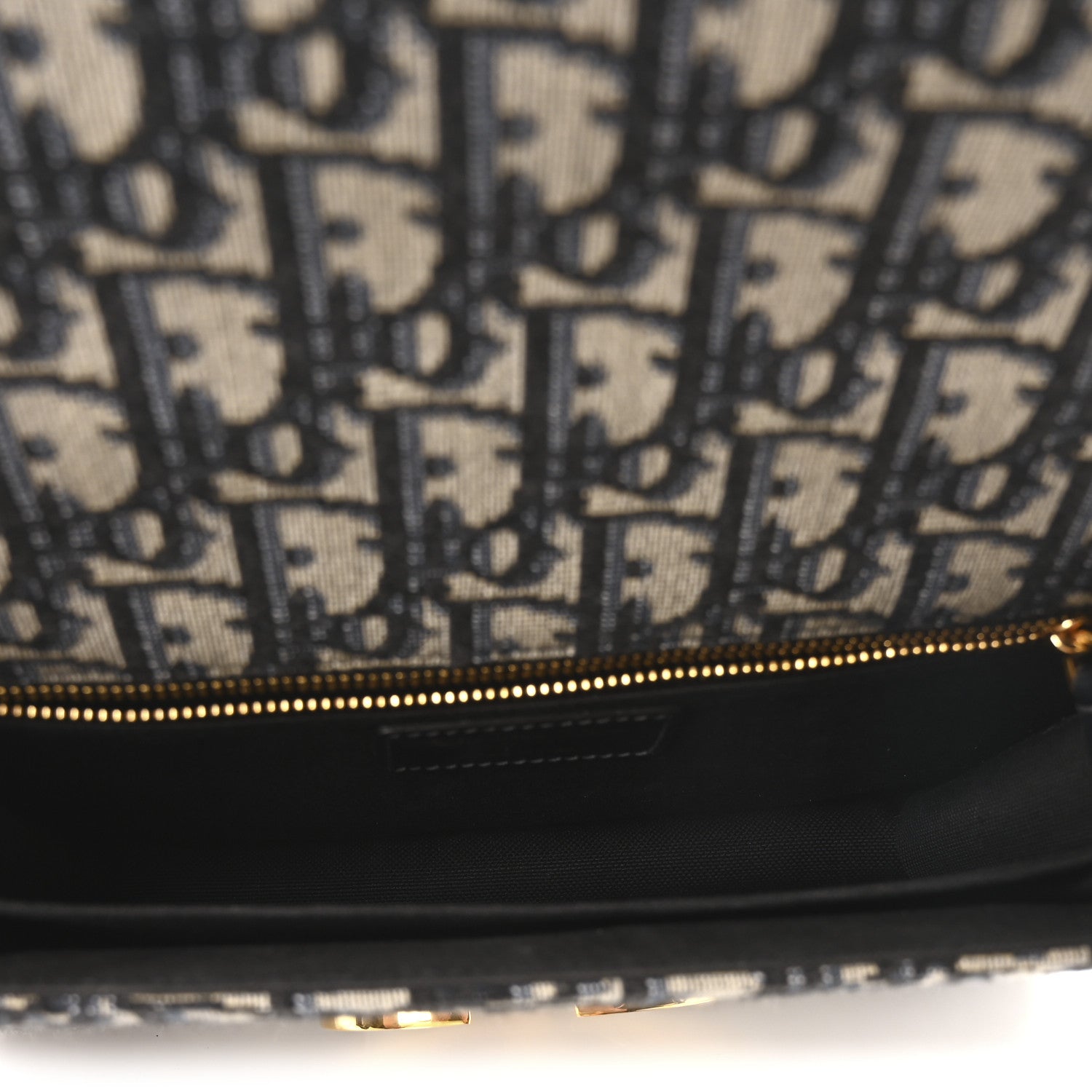 Christian Dior Oblique 30 Montaigne Flap Bag Blue 5 of 11