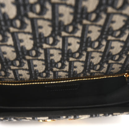 Christian Dior Oblique 30 Montaigne Flap Bag Blue 5 of 11