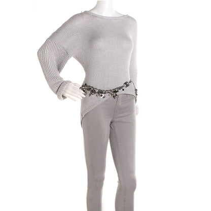 Chanel Pearl Beaded CC Belt Ruthenium Black 2 of 6