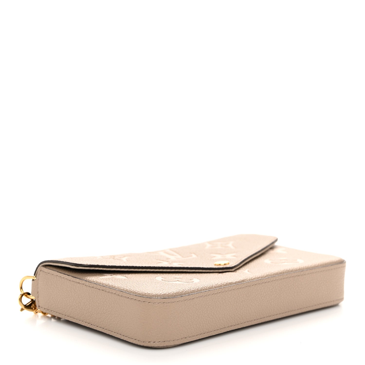 Louis Vuitton Empreinte Monogram Giant Felicie Pochette Tourterelle Creme 5 of 10