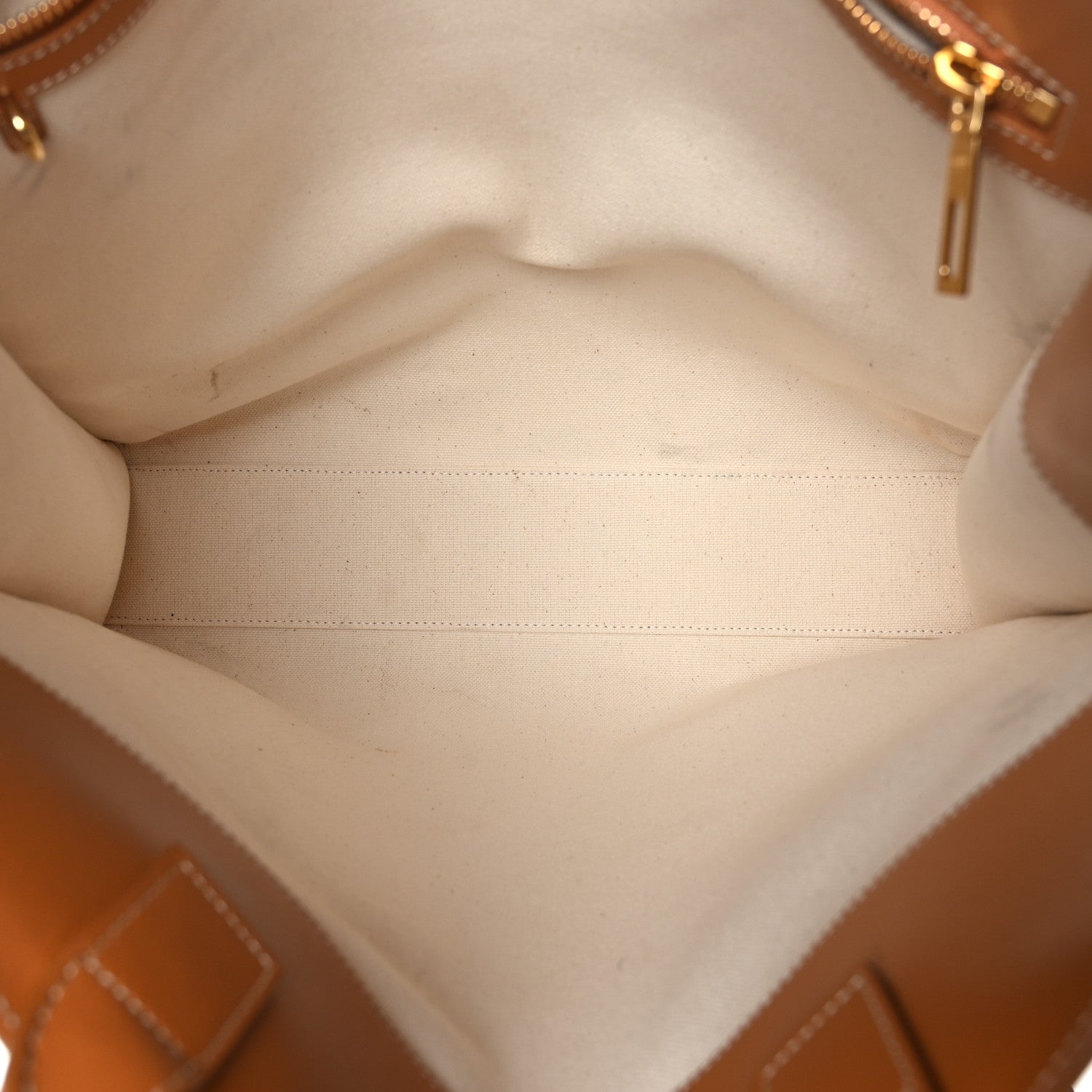 Celine Canvas Calfskin Vertical Cabas Natural Tan 5 of 8