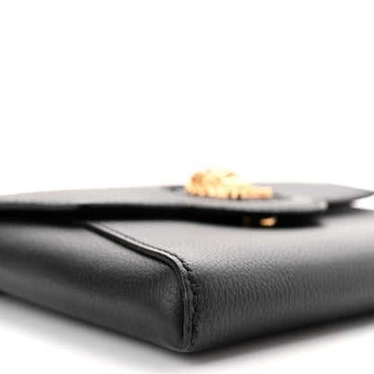 Versace Grained Calfskin La Medusa Chain Crossbody Bag Black 8 of 9