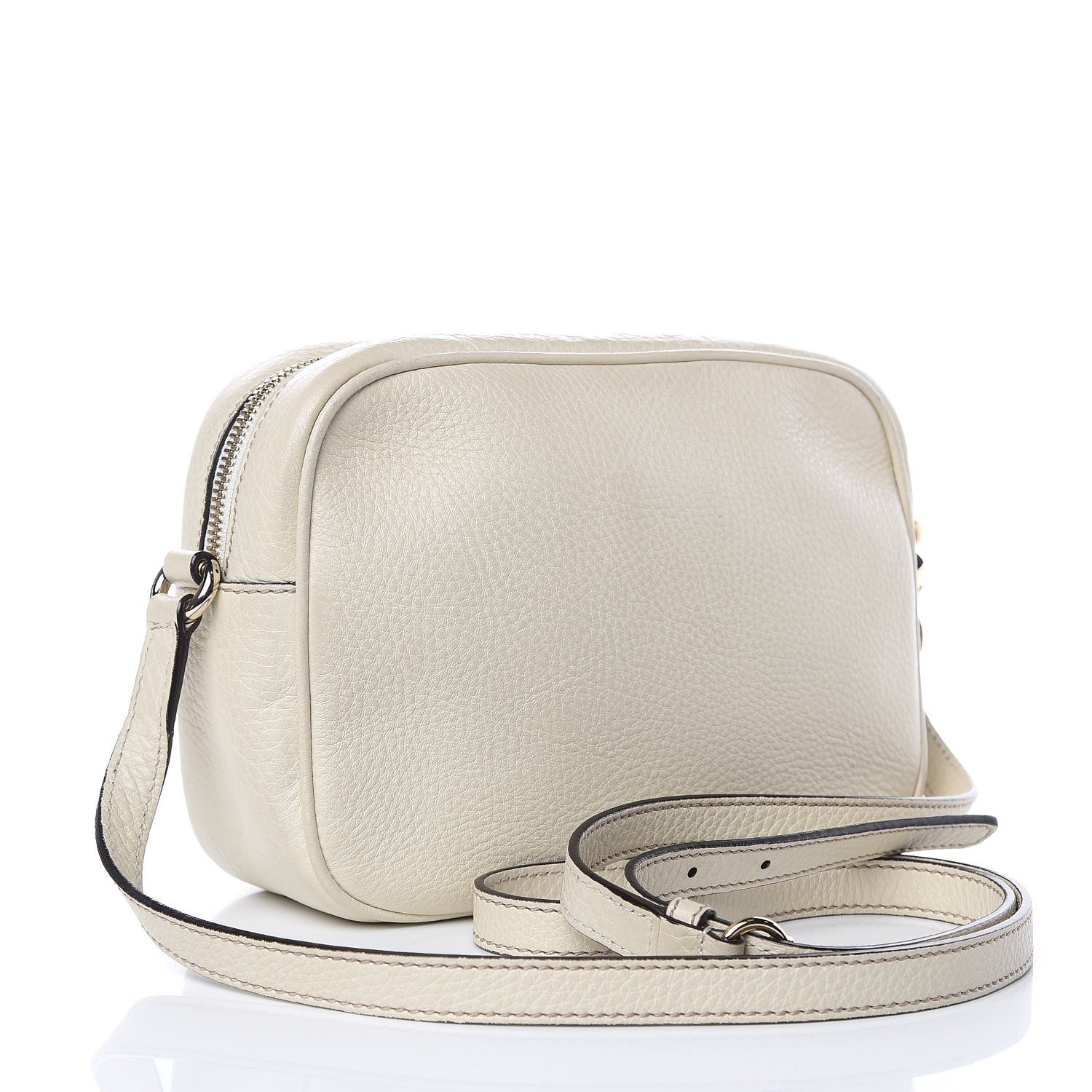 Gucci Pebbled Calfskin Small Soho Disco Bag Off White 3 of 12