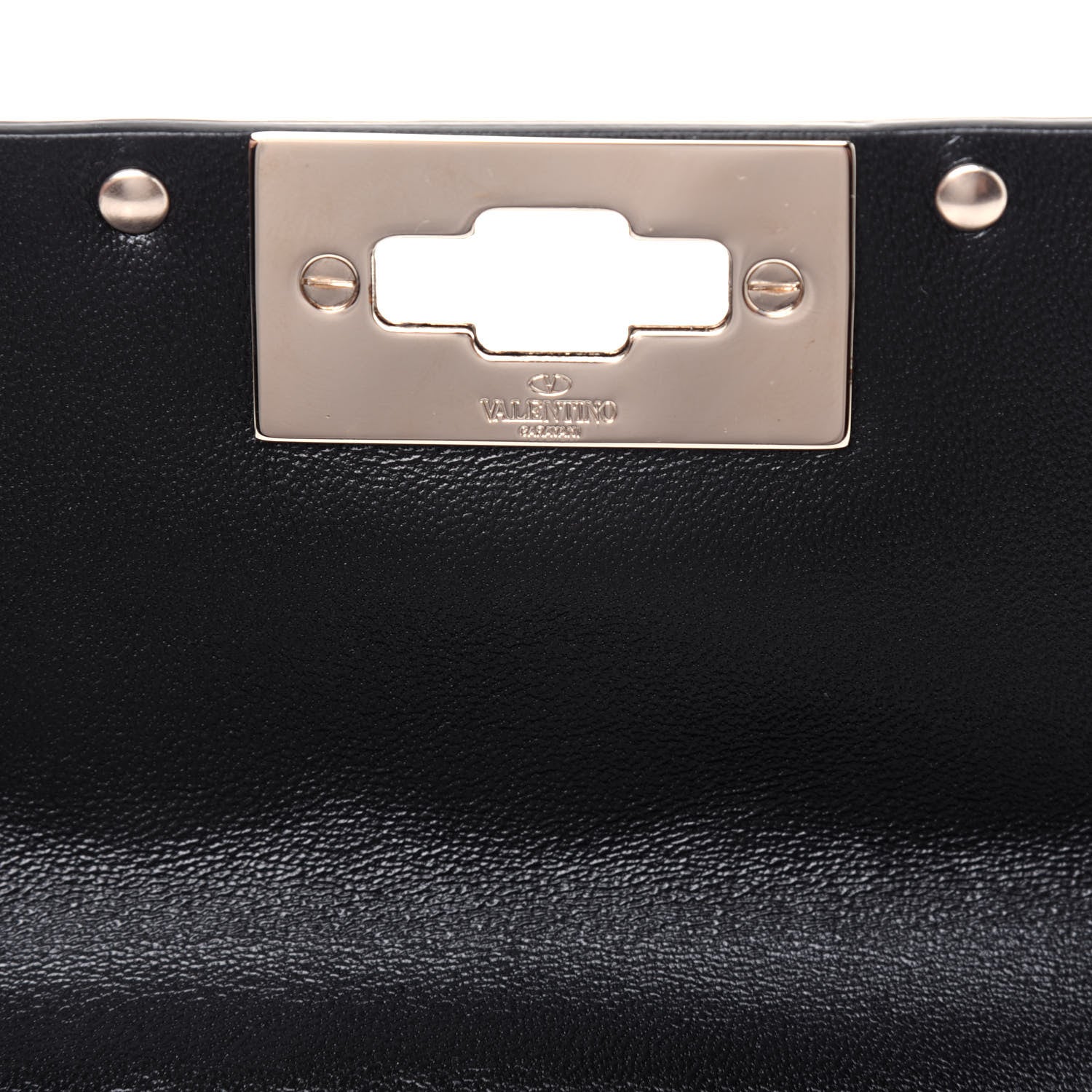 Valentino Garavani Lambskin Small Rockstud Spike Shoulder Bag Black 7 of 10