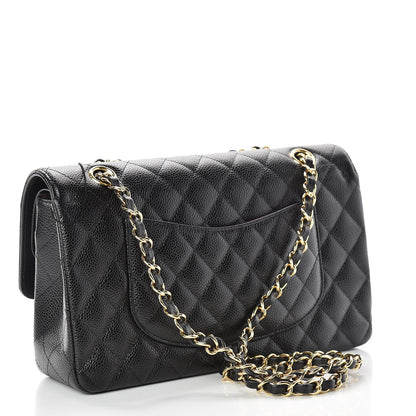 Chanel Caviar Quilted Medium Double Flap Black 3 of 11