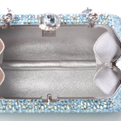 Judith Leiber Swarovski Crystal Miniaudiere Clutch Blue 6 of 8