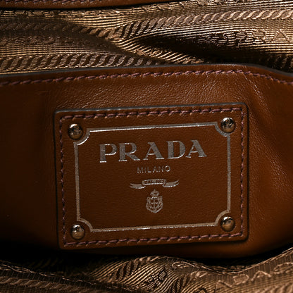 Prada Soft Calf Shopping Tote Palissandro 6 of 9