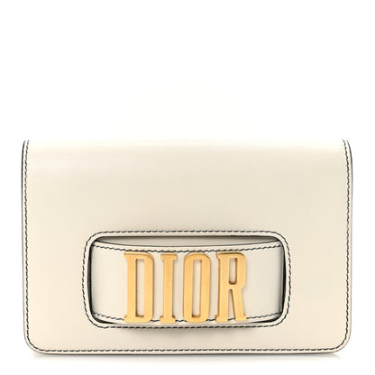 Christian Dior Smooth Calfskin Dio(r)evolution Flap Clutch White 1 of 6