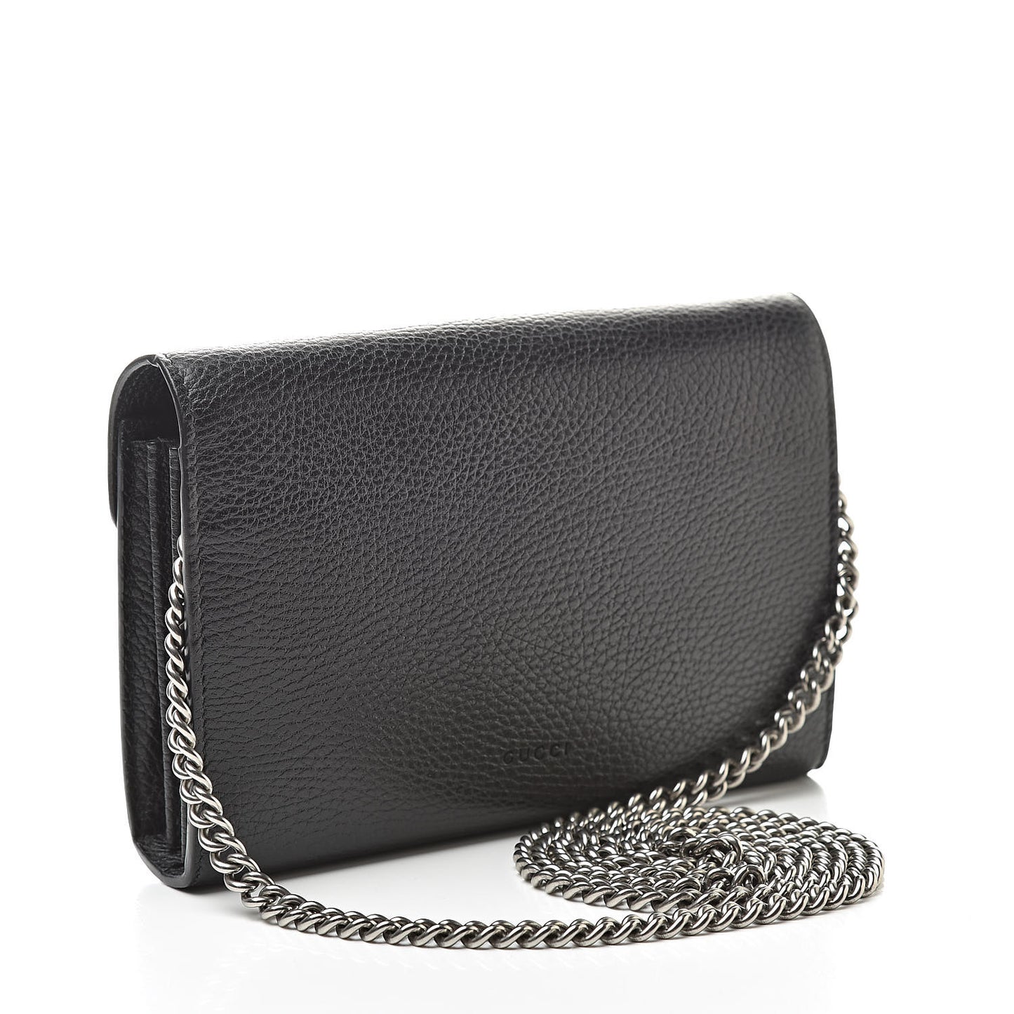 Calfskin Mini Dionysus Chain Wallet Black