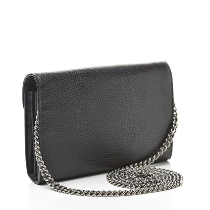 Gucci Calfskin Mini Dionysus Chain Wallet Black 3 of 13