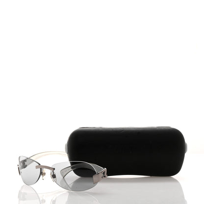 Chanel Frameless CC Logo Sunglasses 4037 Clear 8 of 8