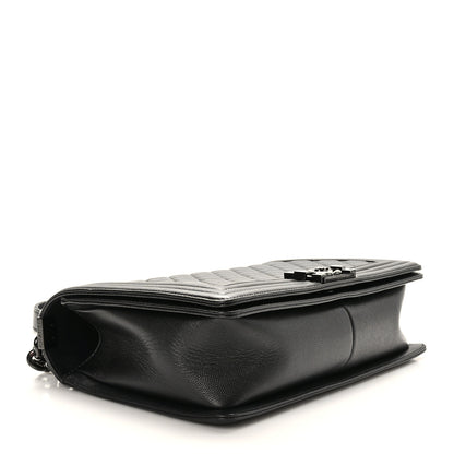 Chanel Caviar Quilted New Medium Boy Flap So Black 4 of 10