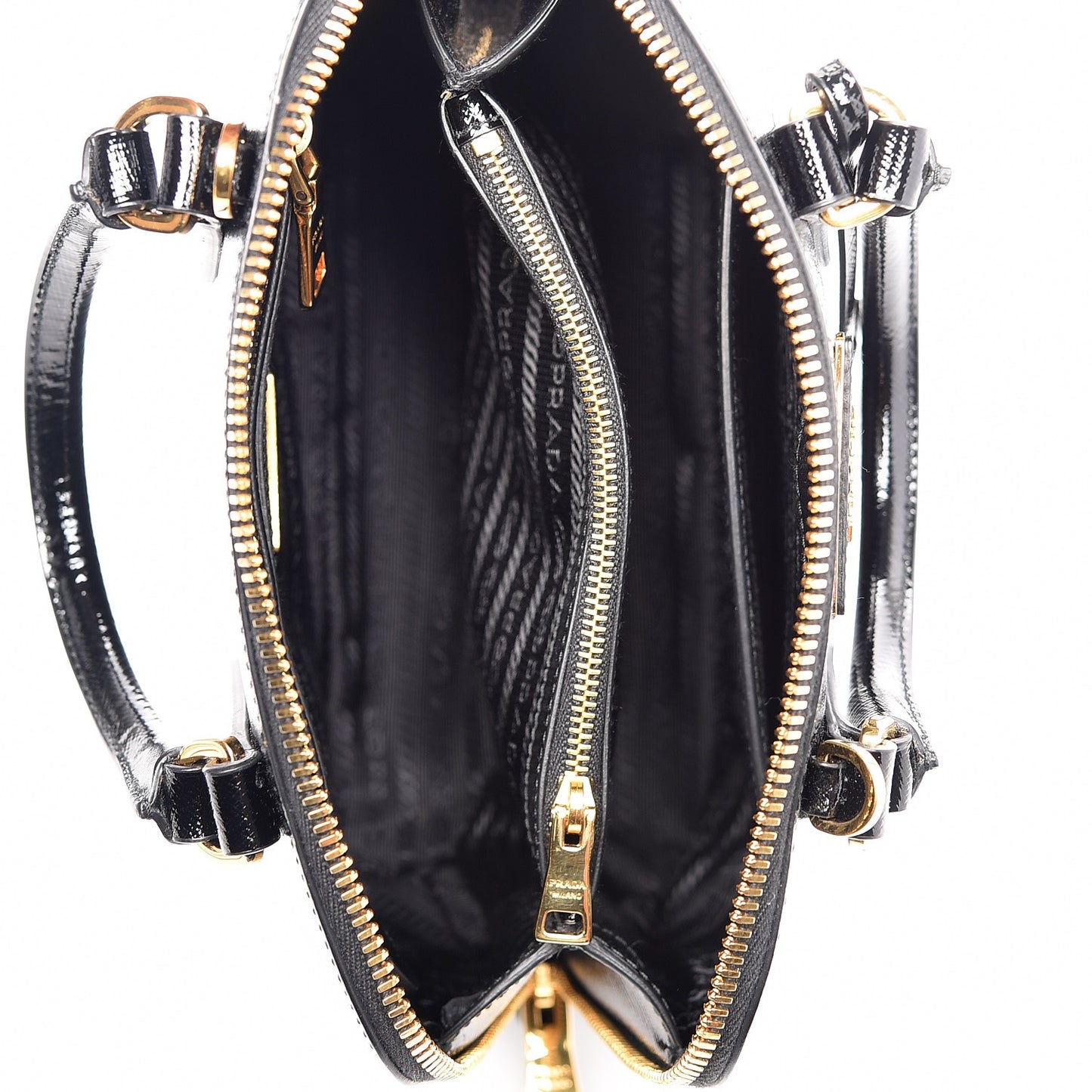 Saffiano Vernice Small Promenade Tote Black
