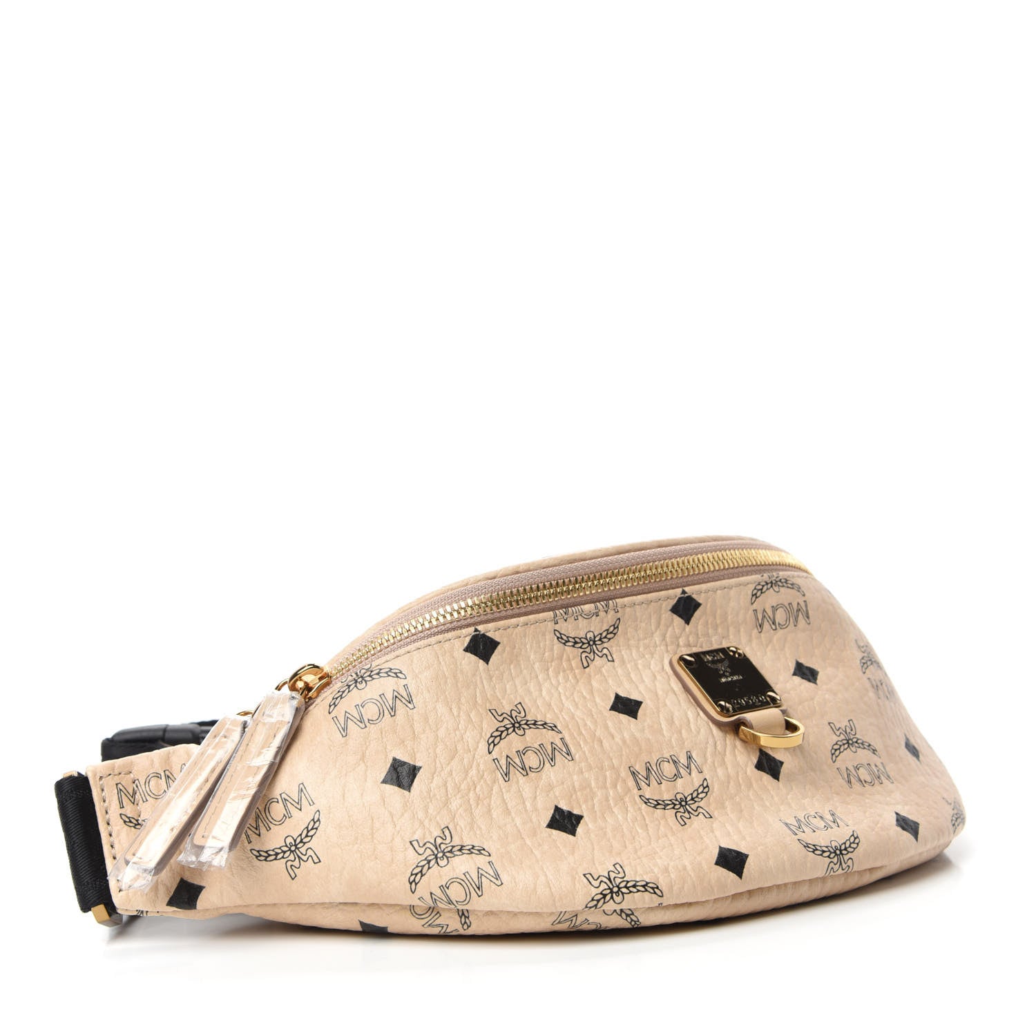 MCM Visetos Stark Belt Bag Beige 4 of 10