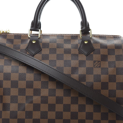 Louis Vuitton Damier Ebene Speedy Bandouliere 30 9 of 11