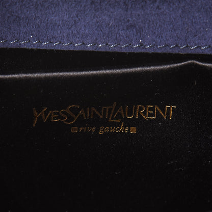 Saint Laurent Patent Y-Mail Clutch Marine 6 of 6