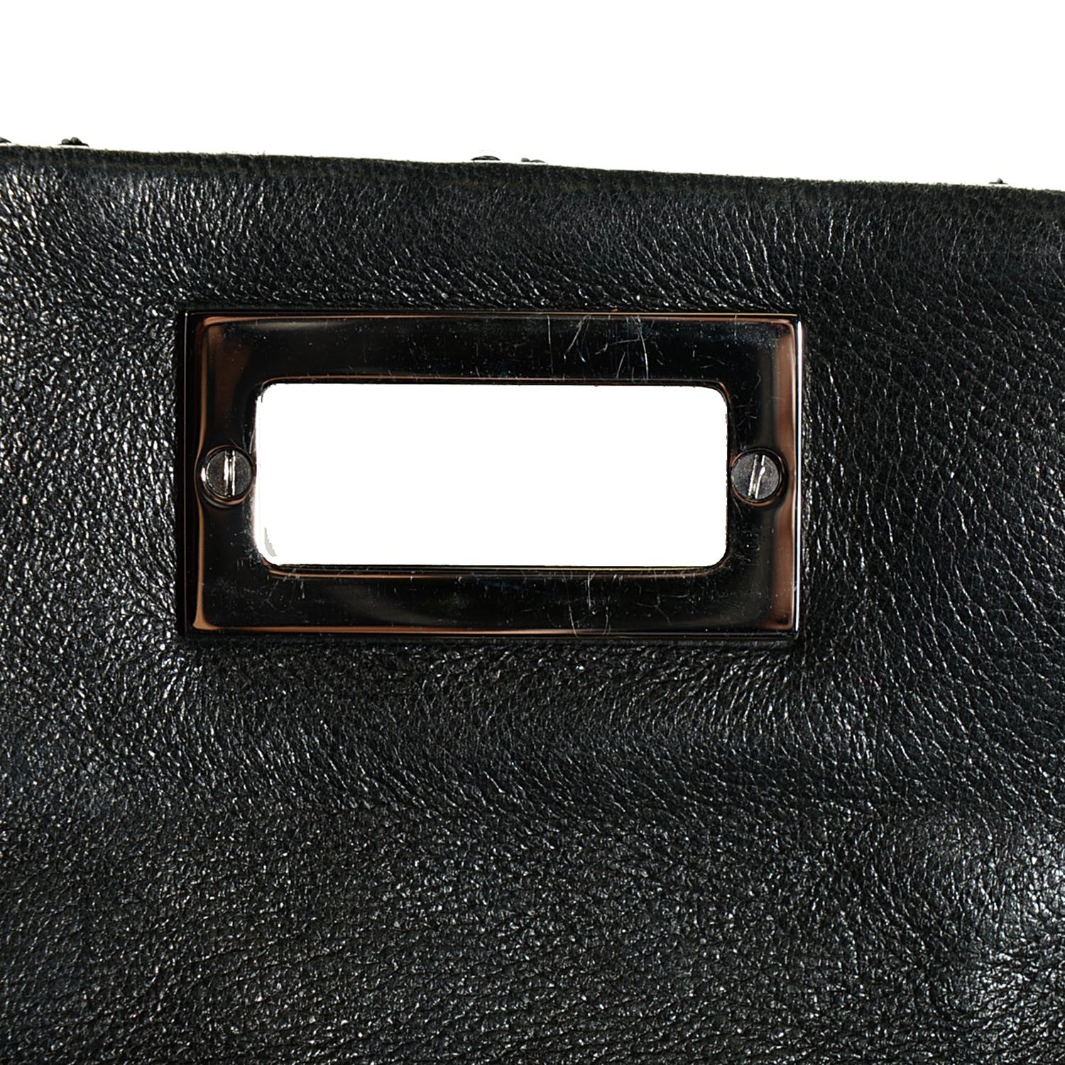 Chanel Lambskin Quilted Mademoiselle Clutch Black 8 of 8