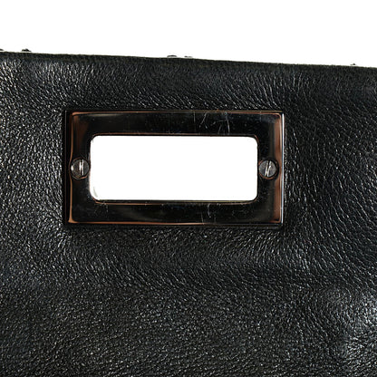 Chanel Lambskin Quilted Mademoiselle Clutch Black 8 of 8