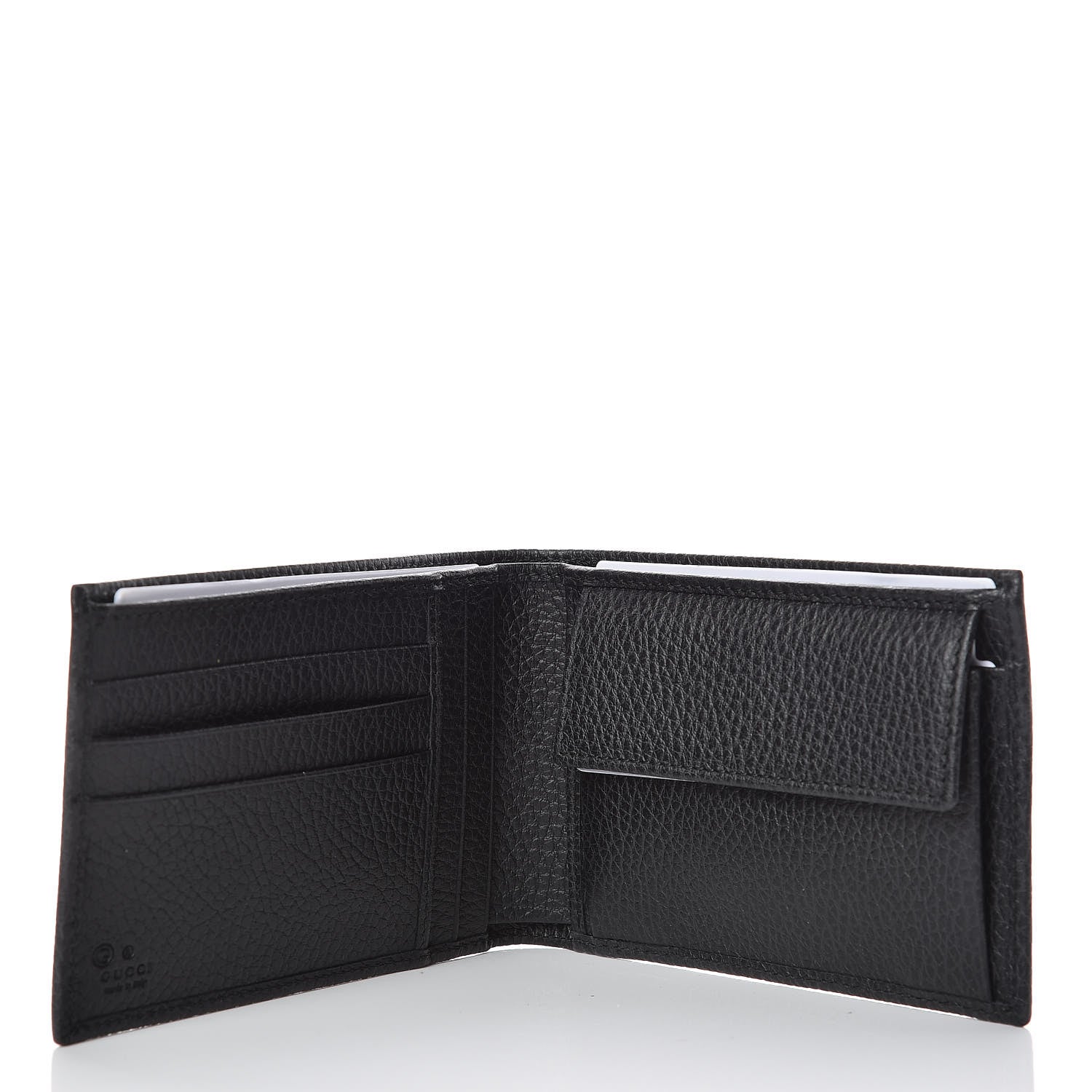 Gucci Dollar Calfskin Bi-Fold Wallet Black 5 of 10