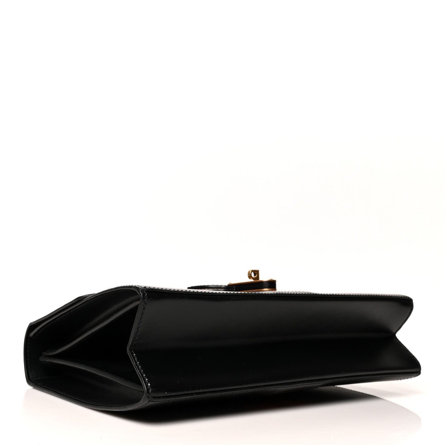 Gucci Calfskin Web Turn Lock Shoulder Bag Black 3 of 10