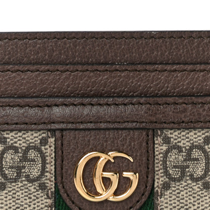 Gucci GG Supreme Monogram Ophidia Card Holder Brown 7 of 11