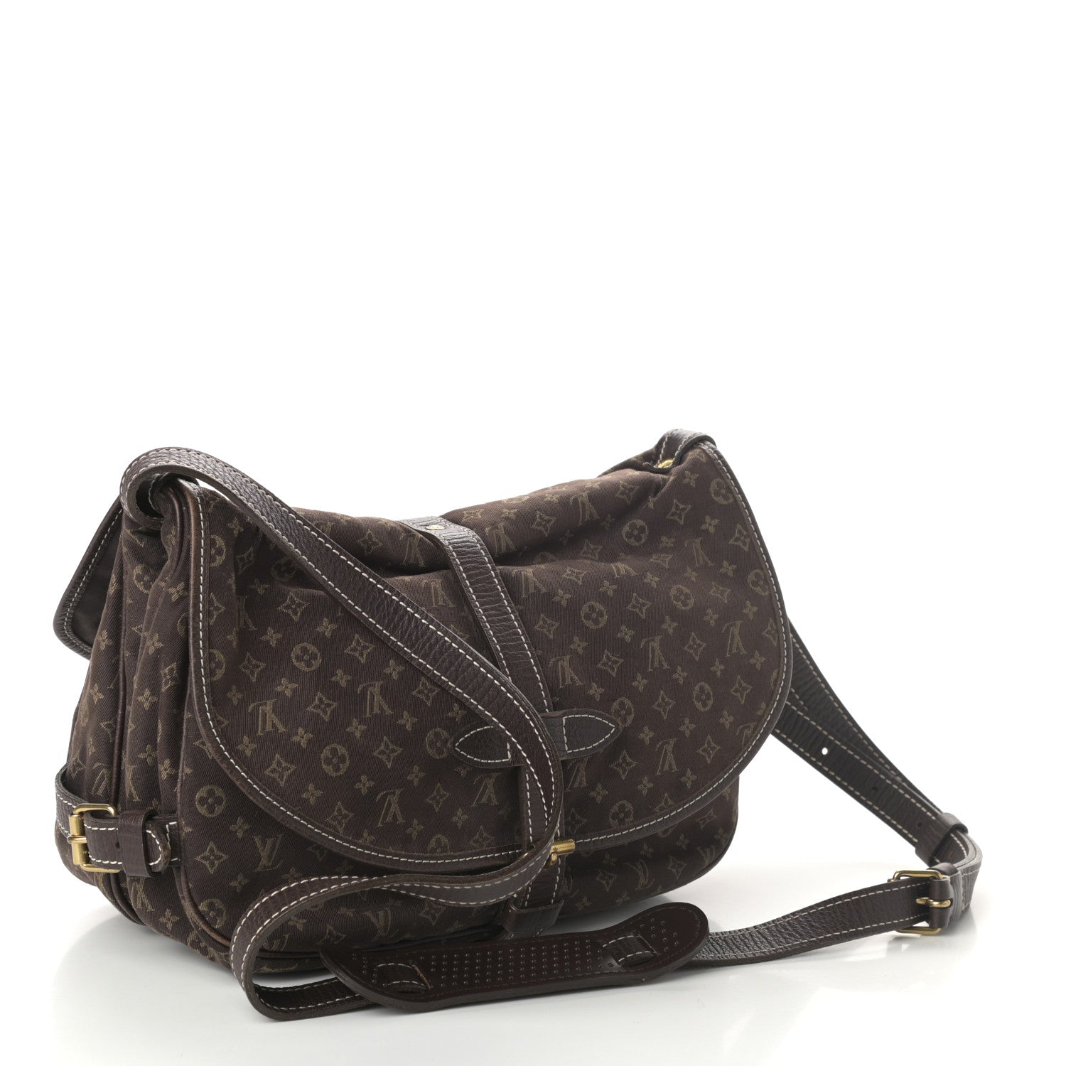 Louis Vuitton Monogram Mini Lin Saumur Ebene 3 of 9