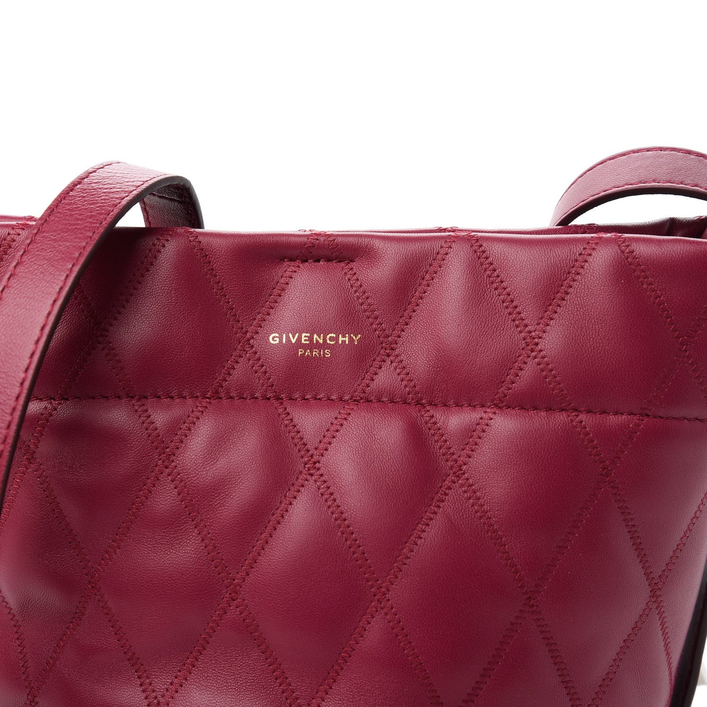 Lambskin Quilted Mini GV Bucket Bag Orchid Purple