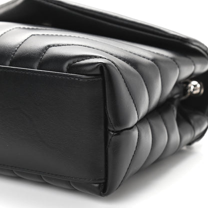 Saint Laurent Calfskin Y Quilted Monogram Small Loulou Chain Satchel Black 11 of 11