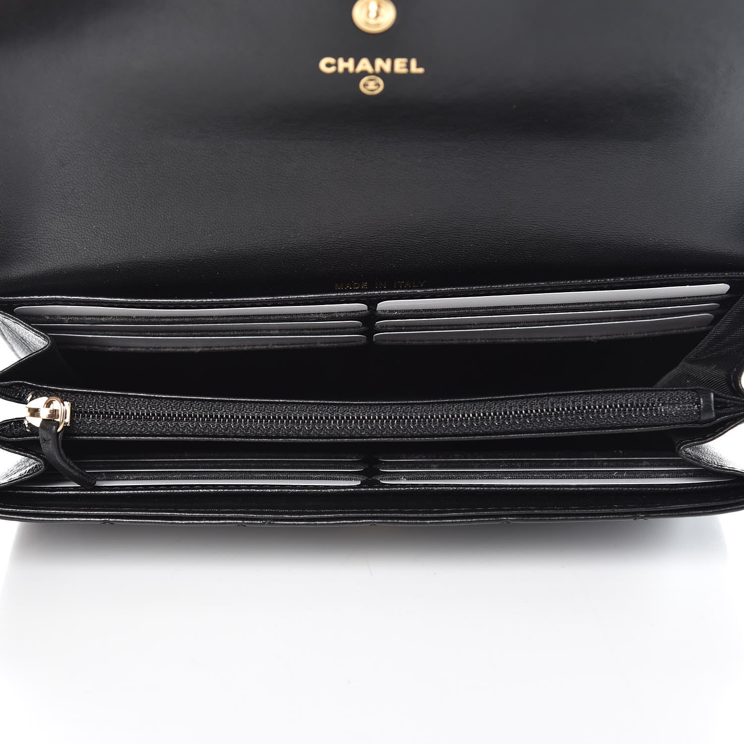 Chanel Lambskin Quilted Boy Flap Wallet Black 5 of 10