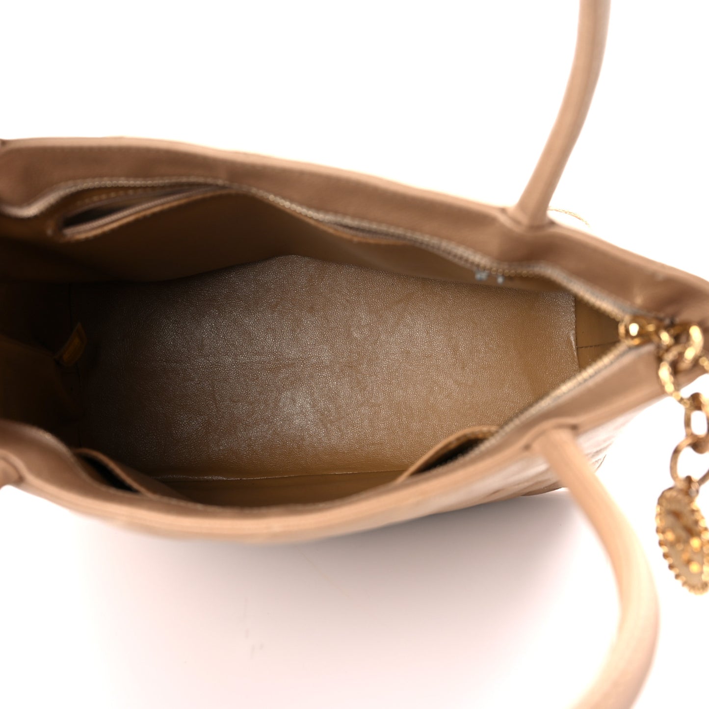 Caviar Quilted Medallion Tote Beige