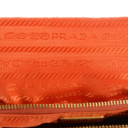 Prada Vitello Daino Mini Shoulder Bag Papaya 6 of 11