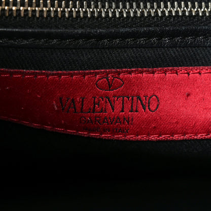 Valentino Garavani Vitello Calfskin Small Rockstud Flip-Lock Messenger Bag Black 6 of 11