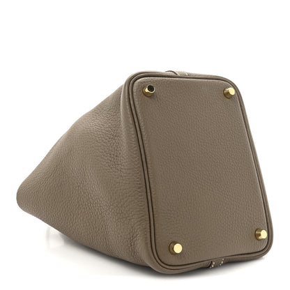 Hermes Taurillon Clemence Picotin Lock 18 PM Etoupe 4 of 13