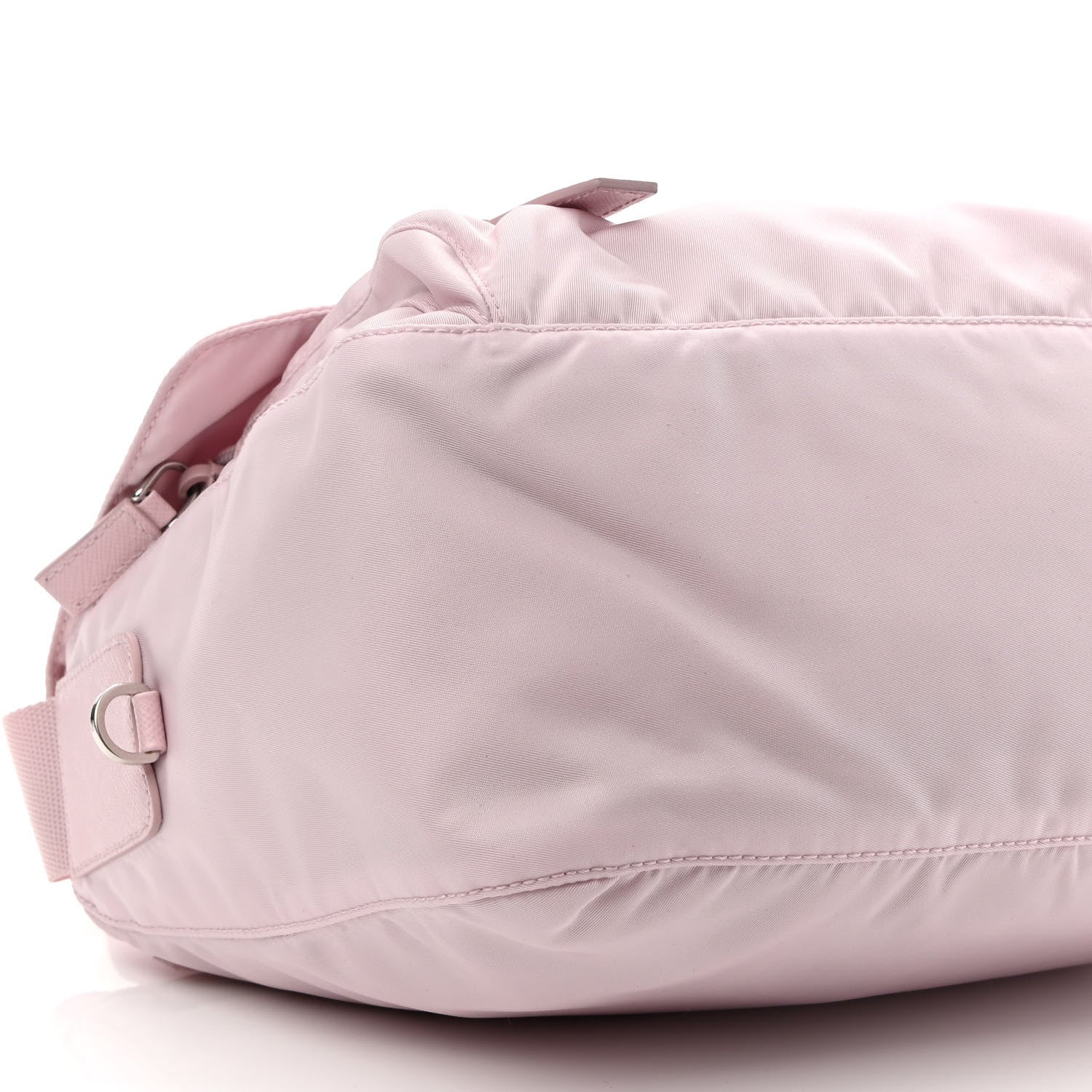 Prada Re-Nylon Vela Saffiano Pocket Double Buckle Messenger Shoulder Bag Alabastro 10 of 11