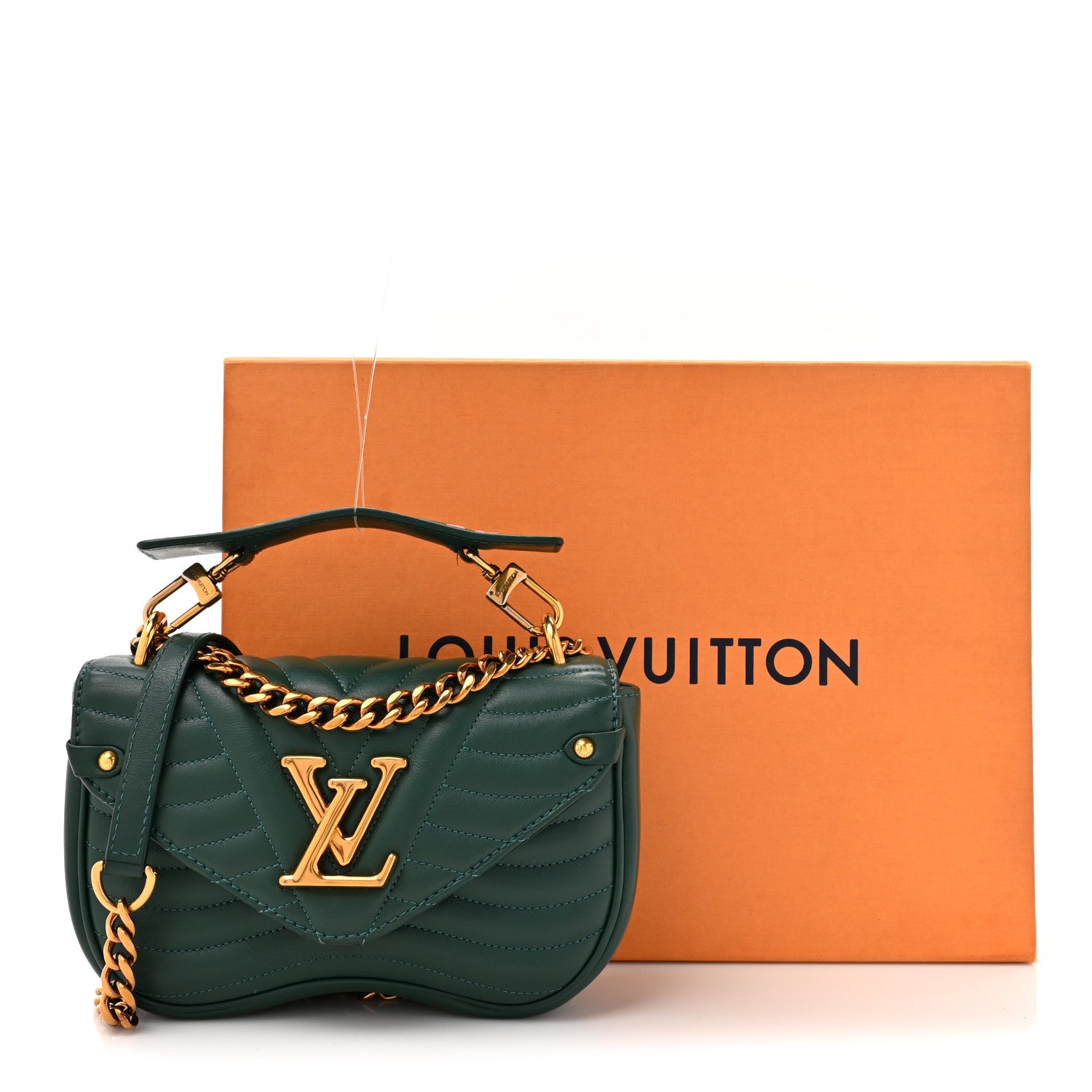 Louis Vuitton Calfskin New Wave Chain PM Emerald 15 of 15