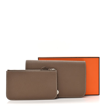 Hermes Togo Dogon Duo Wallet Etoupe 11 of 11