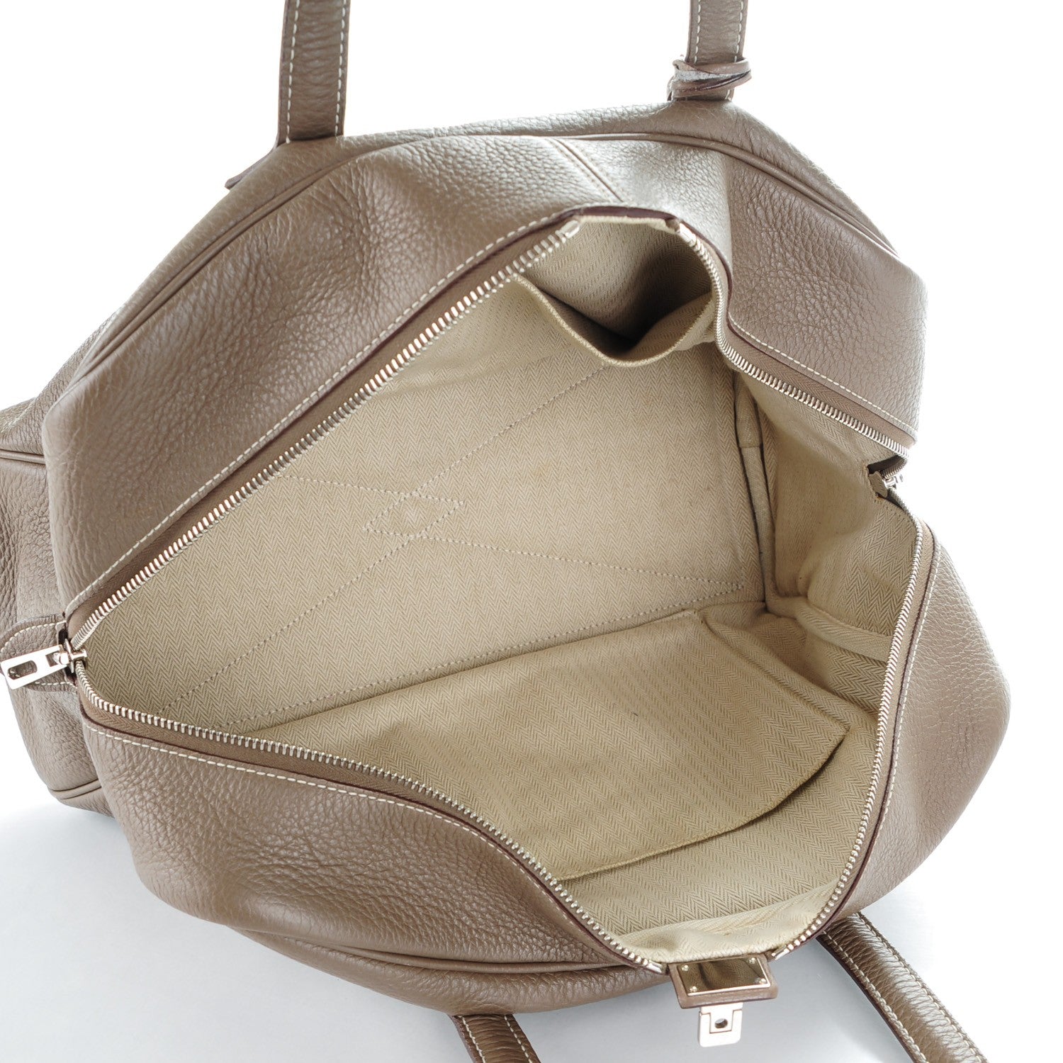 Hermes Taurillon Clemence Victoria II 35 Etoupe 5 of 12