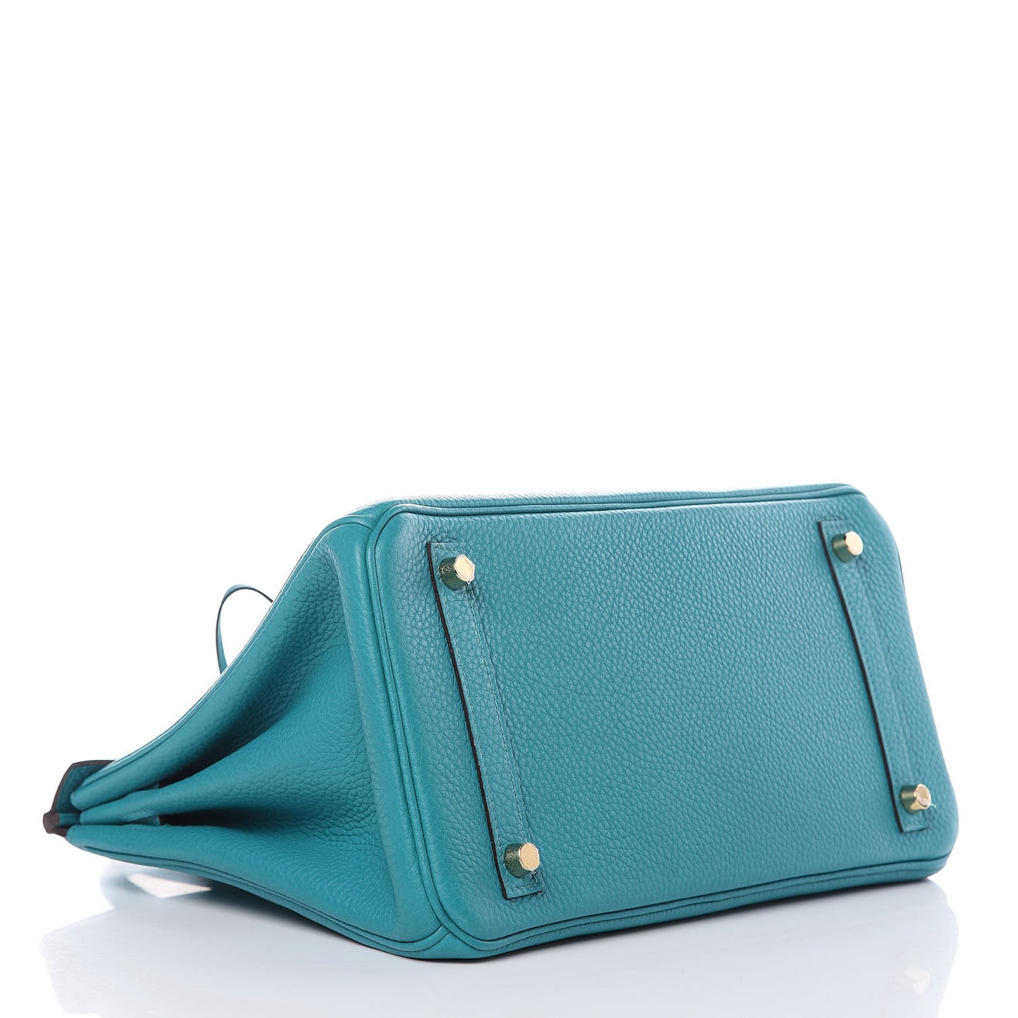 Taurillon Clemence Birkin 30 Bleu Paon