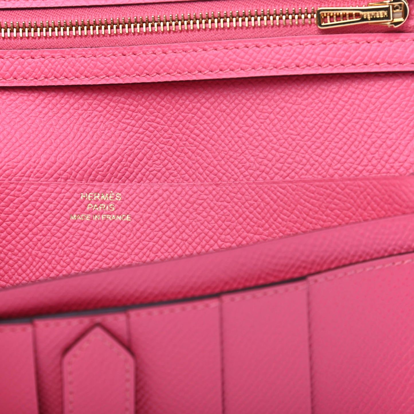 Epsom Bearn Gusset Wallet Rose Lipstick