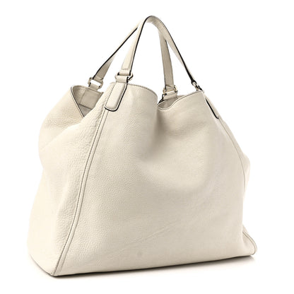 Gucci Pebbled Calfskin Large Soho Shoulder Bag Off White 3 of 12