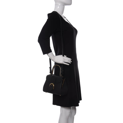 Delvaux Grained Calfskin Mini Brillant Satchel Black 2 of 10