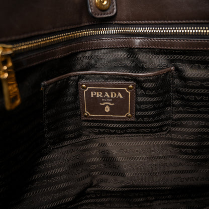 Prada Tessuto Nylon Gaufre Tote Militare 6 of 12