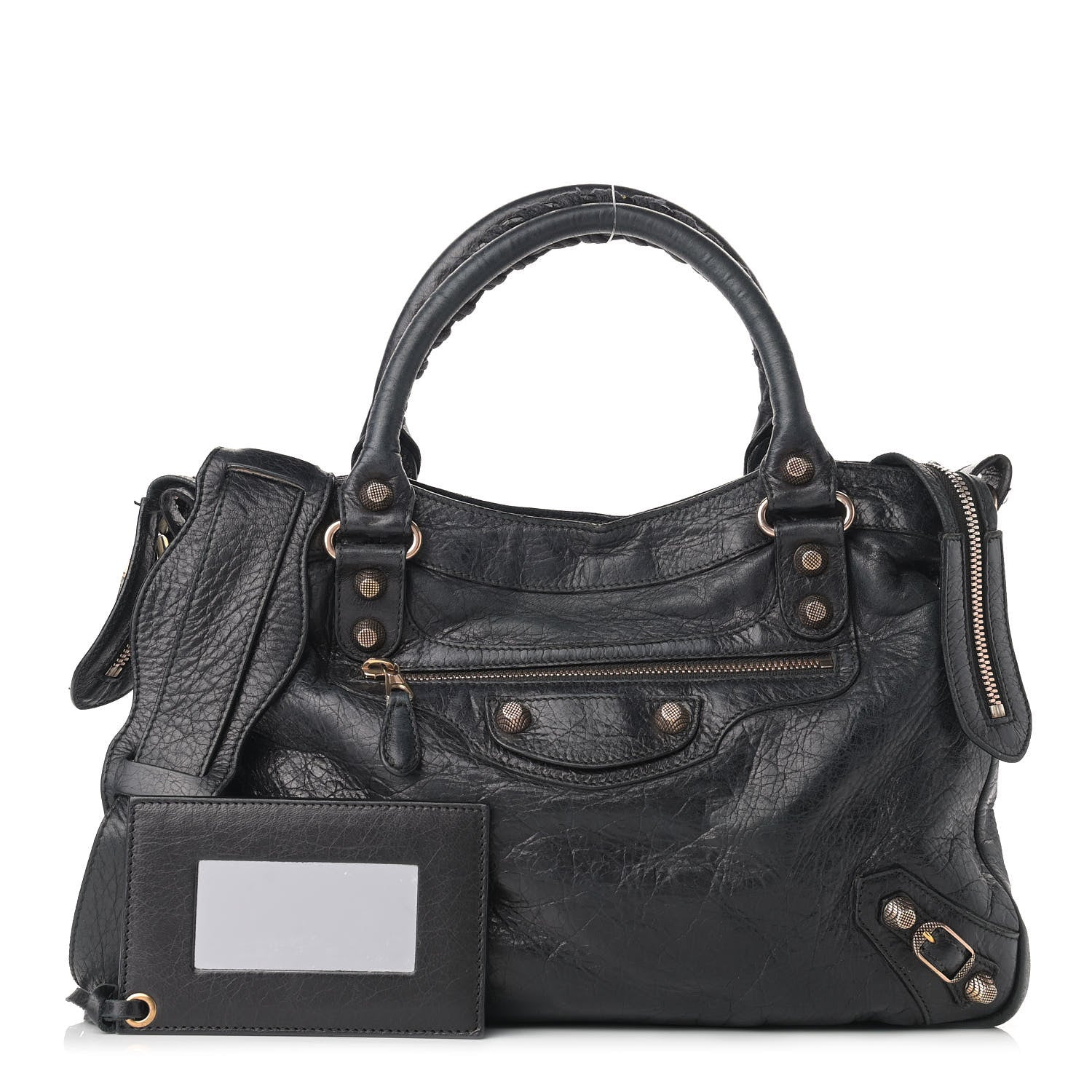 Balenciaga Agneau Giant 12 Rose Gold Hardware Town Black 1 of 16