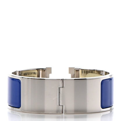 Hermes Enamel Wide Clic Clac H Bracelet PM Bleu Royal 3 of 6