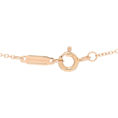 Tiffany 18K Rose Gold Diamond Medium Victoria Necklace 4 of 5