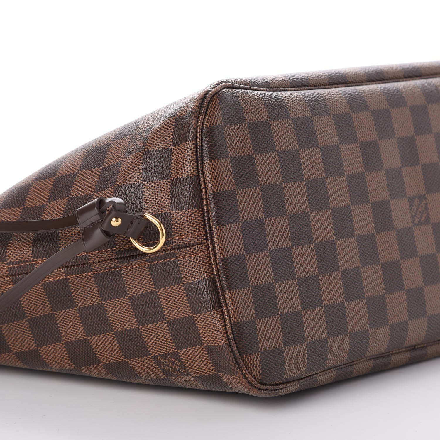 Louis Vuitton Damier Ebene Neo Neverfull MM Rose Ballerine 10 of 11