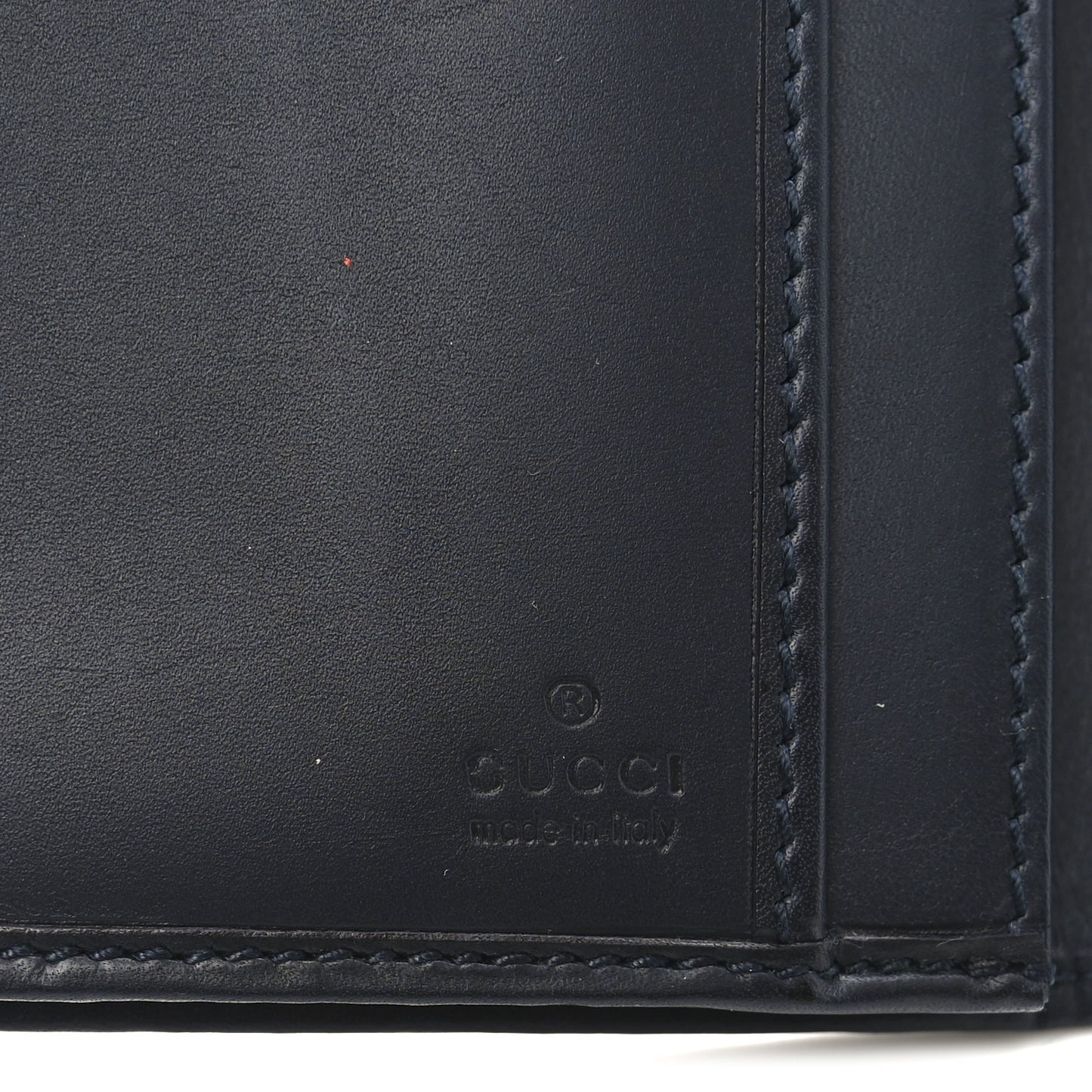 Monogram Calfskin Ladies Web Continental Wallet Beige Blue