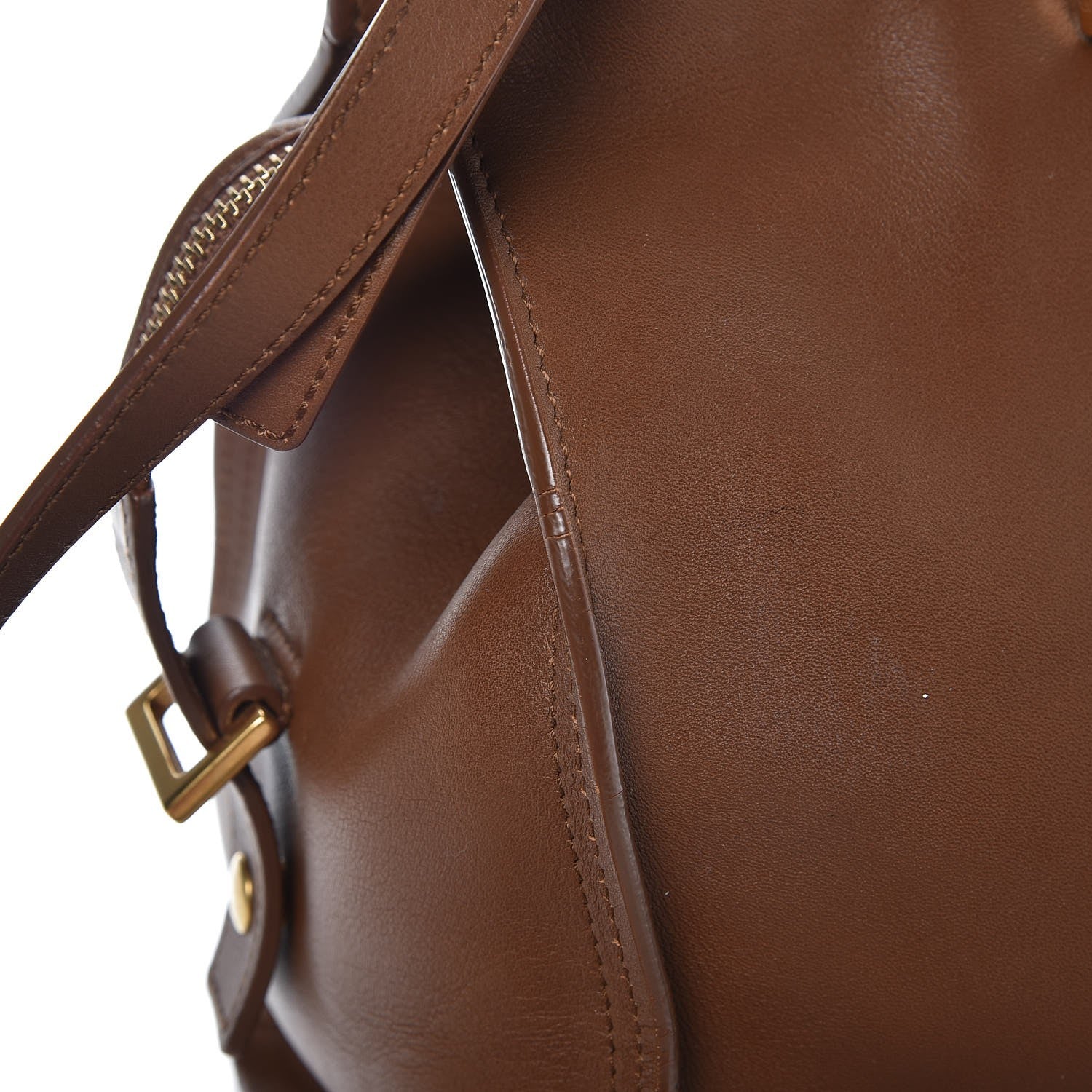 Saint Laurent Calfskin Small Classic Y Cabas Cognac 9 of 11