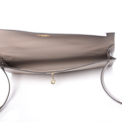 Hermes Swift Kelly Cut Clutch Pochette Gris Asphalt 6 of 28