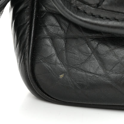 Chanel Distressed Lambskin Messenger Flap Bag Black 11 of 12